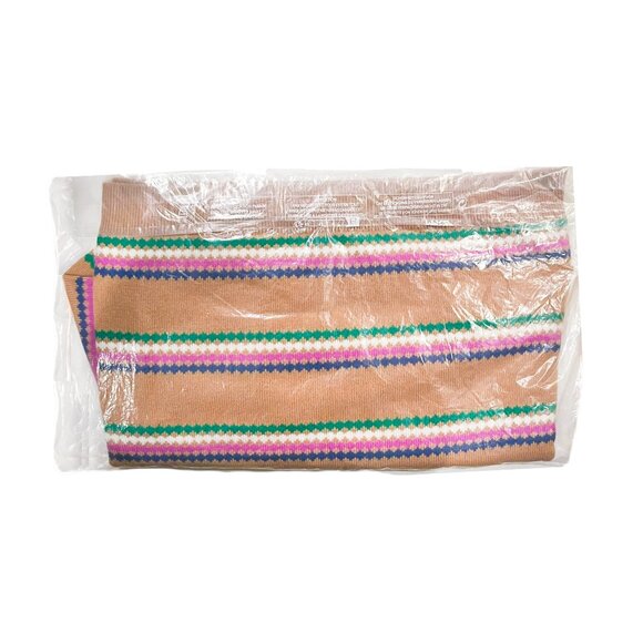 Boden Edie Fair Isle Sweater — Camel Brown Wool Crewneck Jumper XL NWT - Picture 3 of 8